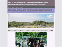 Tablet Screenshot of hastyhills.com